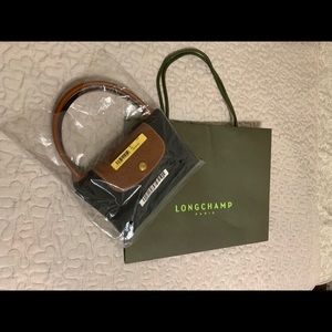 *New* Black (Noir) Longchamp Top Handle Bag